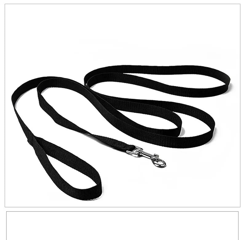 Solid Nylon Dog Leash for Large Dogs