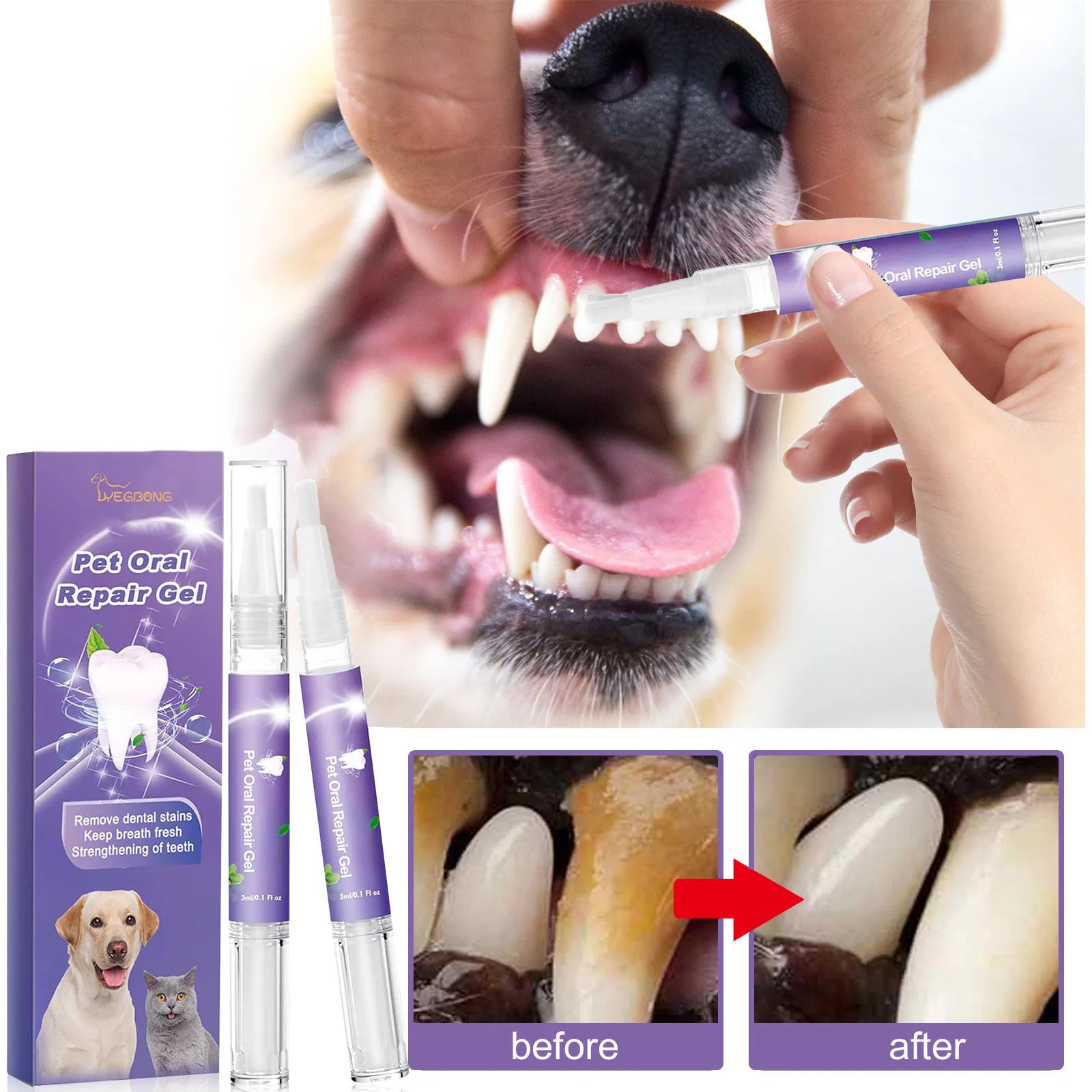 Pet Teeth Cleaning Gel