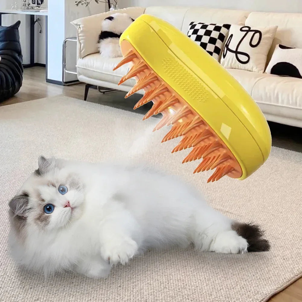 Upgraded Steam Pet Grooming Brush