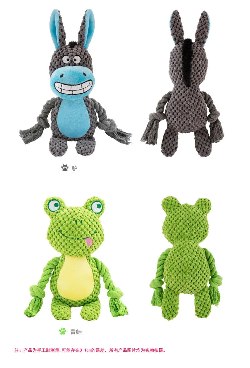 Indestructible Plush Dog Chew Toy