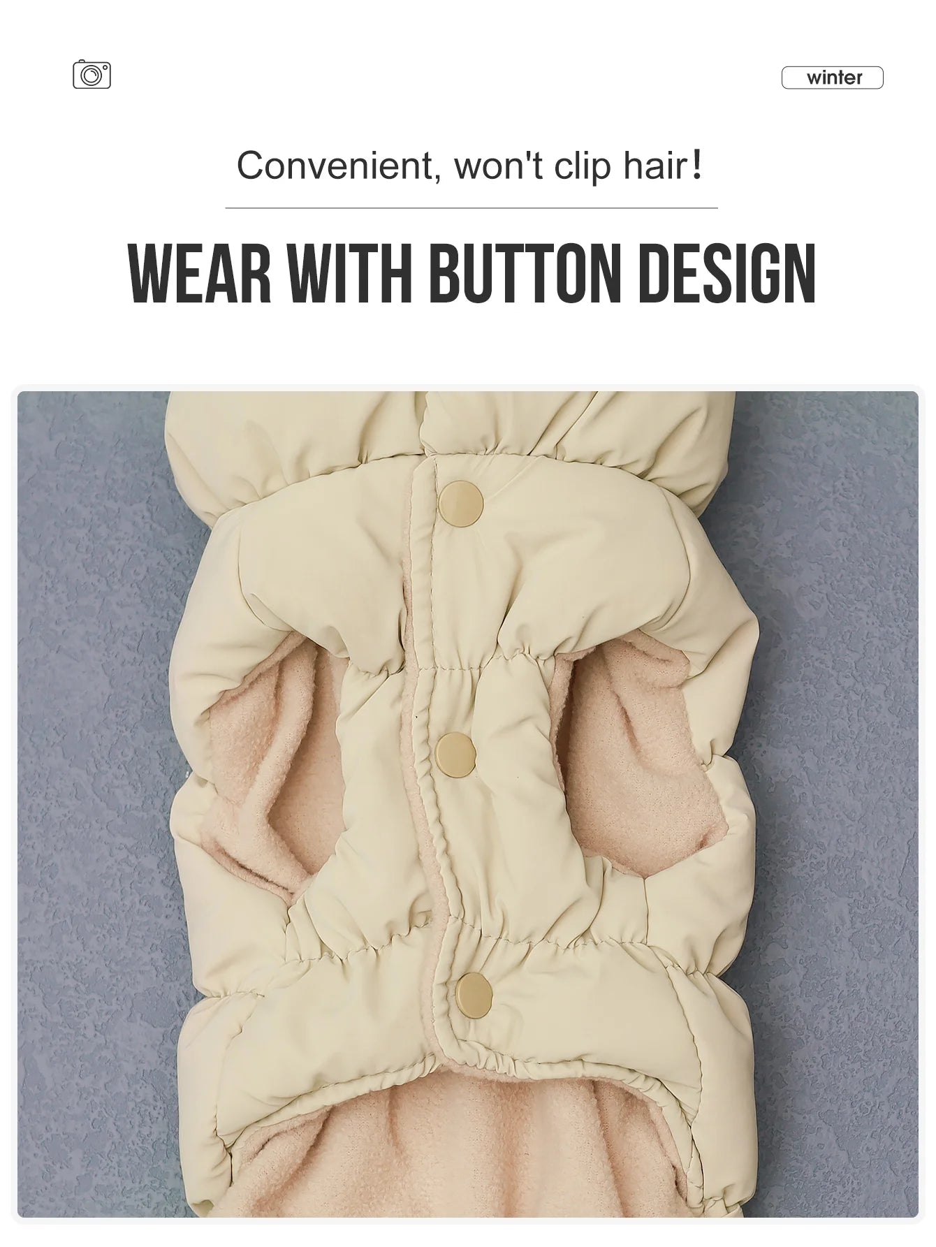 3-Layer Warm Dog Jacket