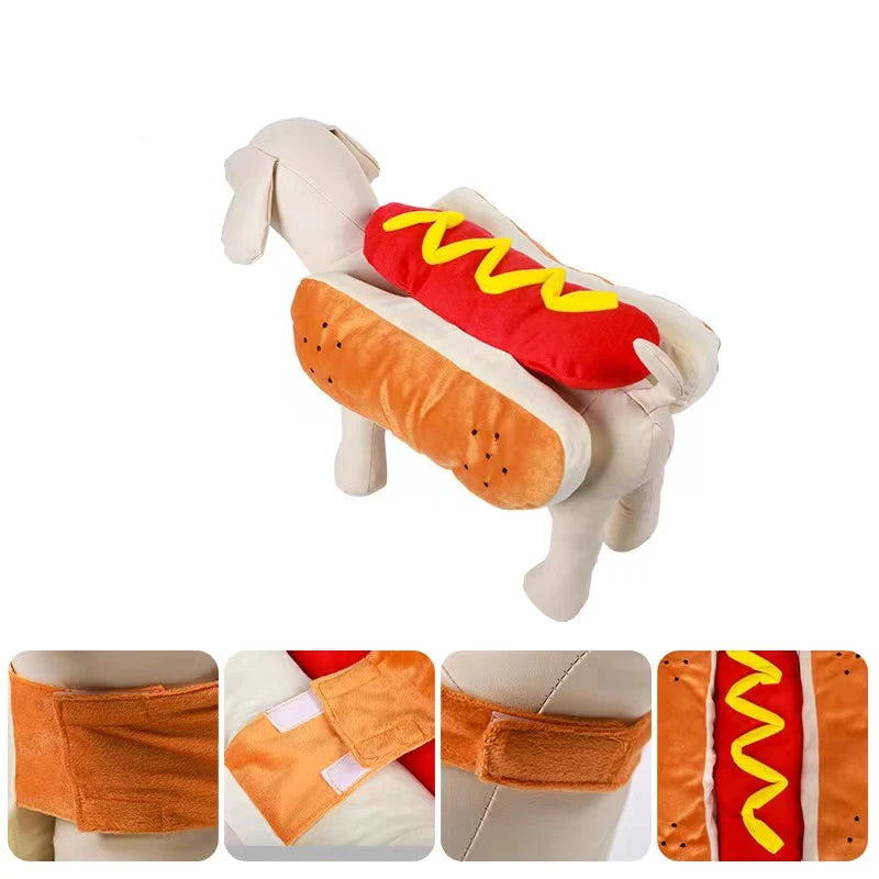 Hot Dog Halloween Dog Costume