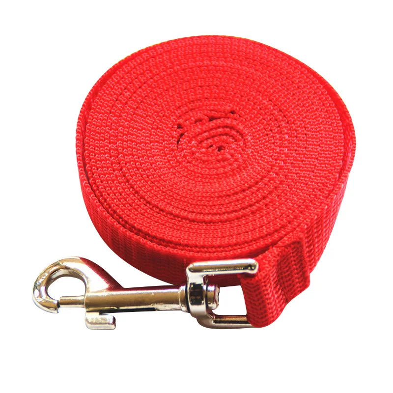 Solid Nylon Dog Leash for Large Dogs