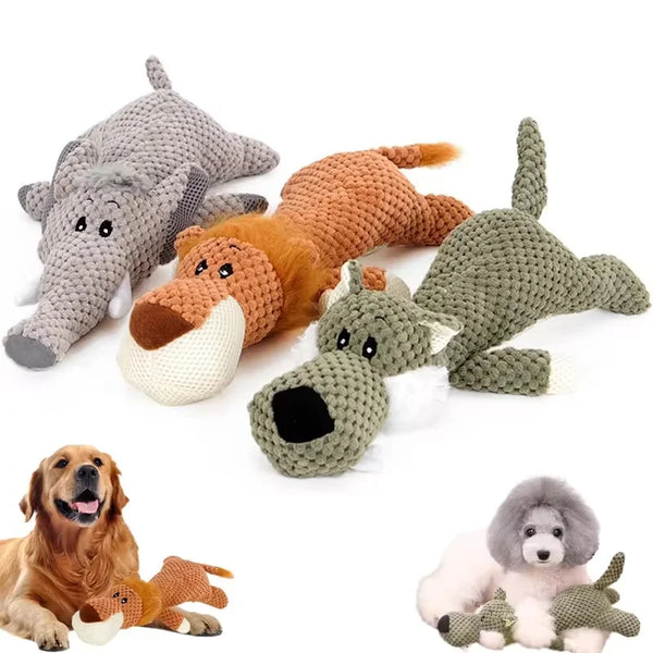 Squeaky Plush Dog Toy