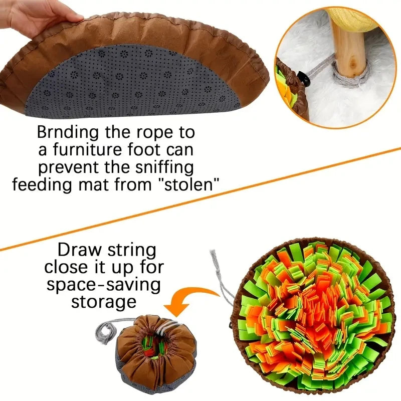 Foldable Felt Dog Sniffing Mat