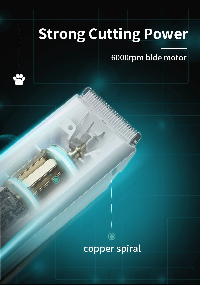 Mute Waterproof Pet Hair Clippers