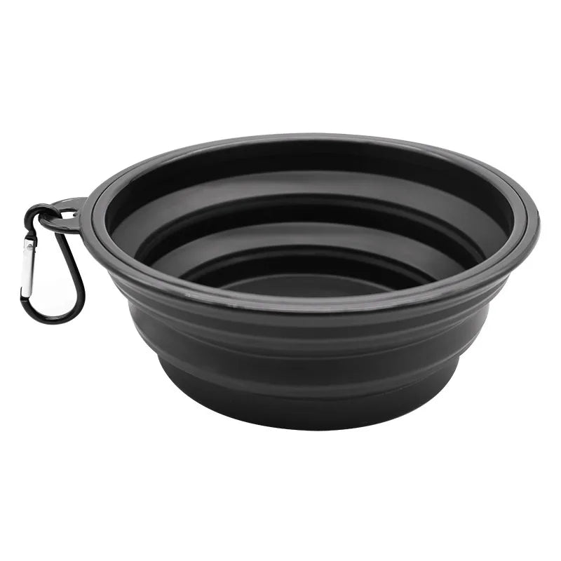 2-in-1 Portable Silicone Dog Bowl