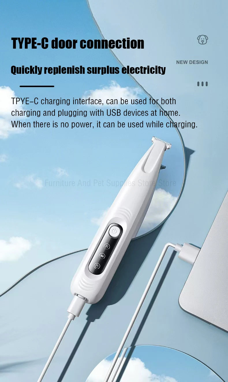 LED Dog Paw Hair Trimmer