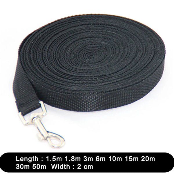Solid Nylon Dog Leash for Large Dogs