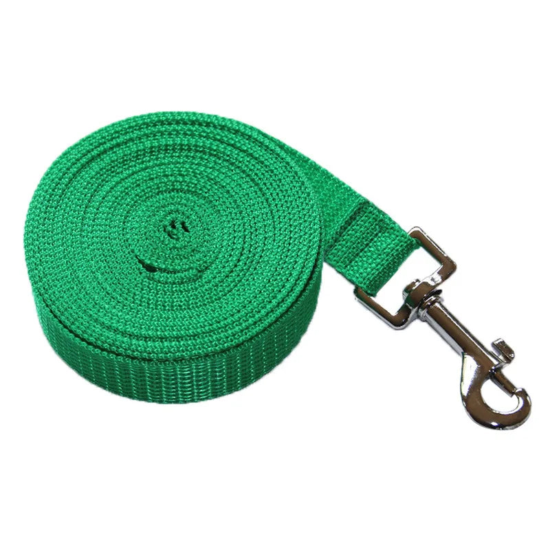 Solid Nylon Dog Leash for Large Dogs