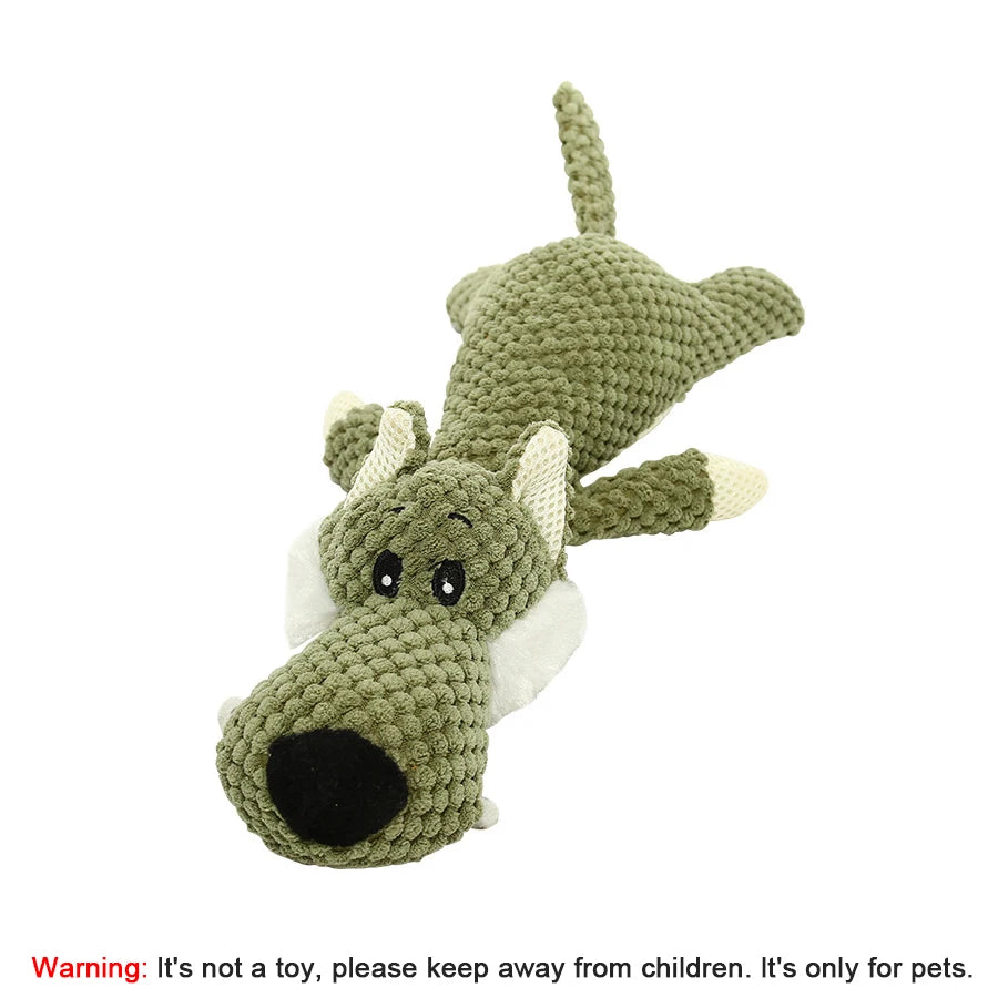 Squeaky Plush Dog Toy