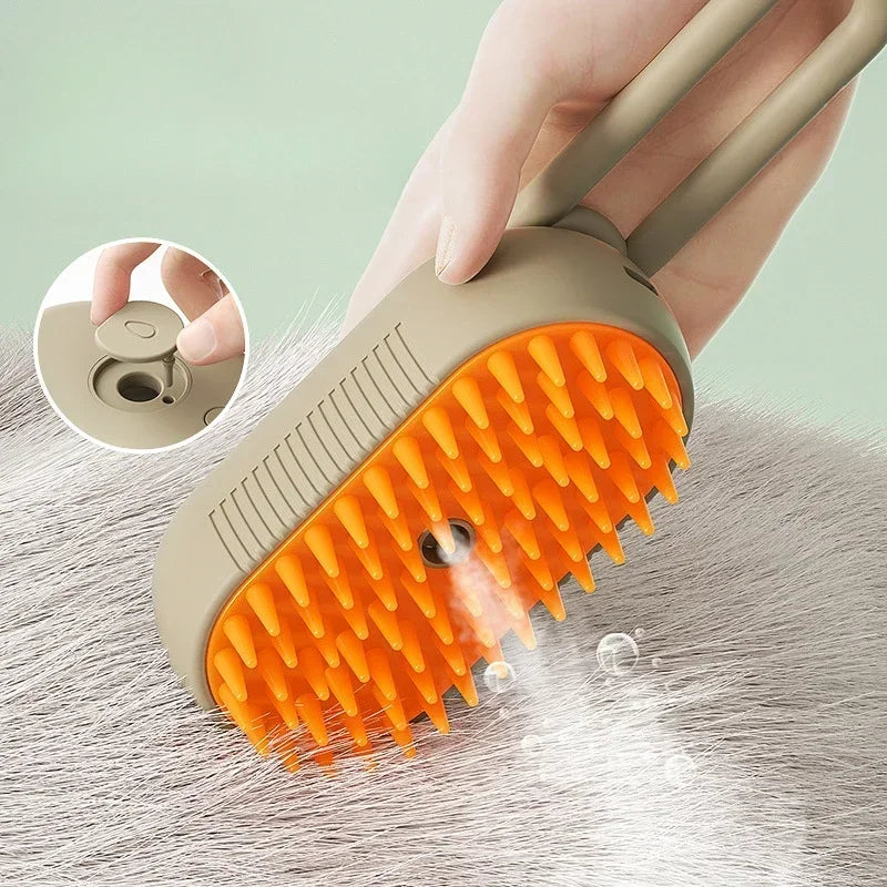 Upgraded Steam Pet Grooming Brush