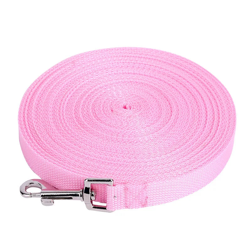 Solid Nylon Dog Leash for Large Dogs