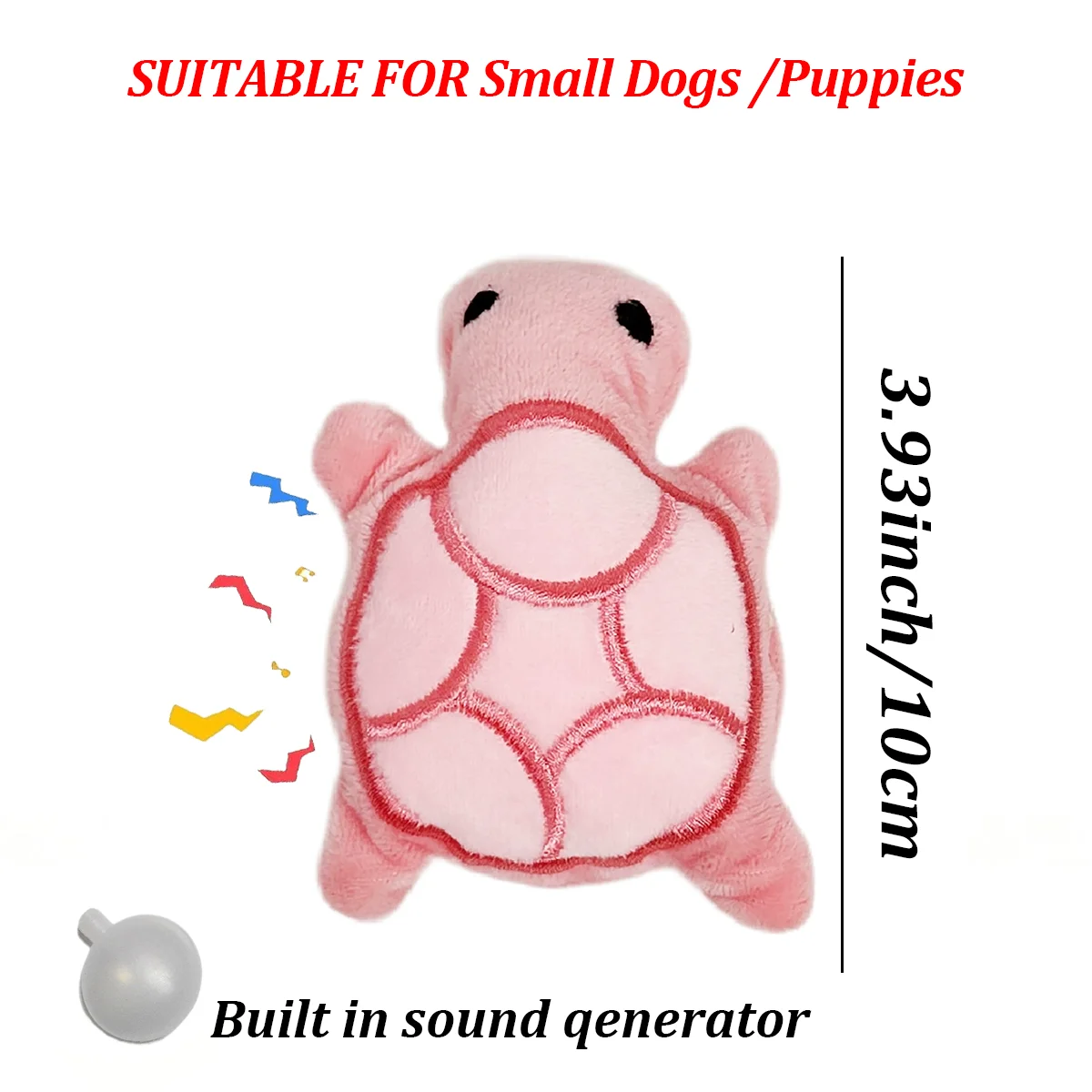 Mini Turtle Plush Dog Toy