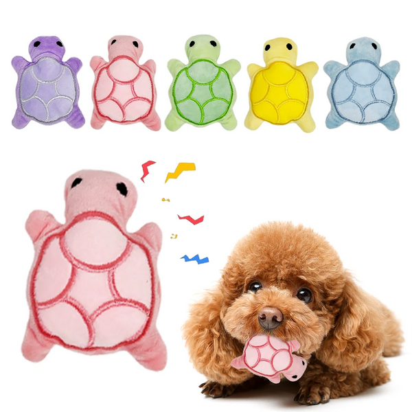 Mini Turtle Plush Dog Toy