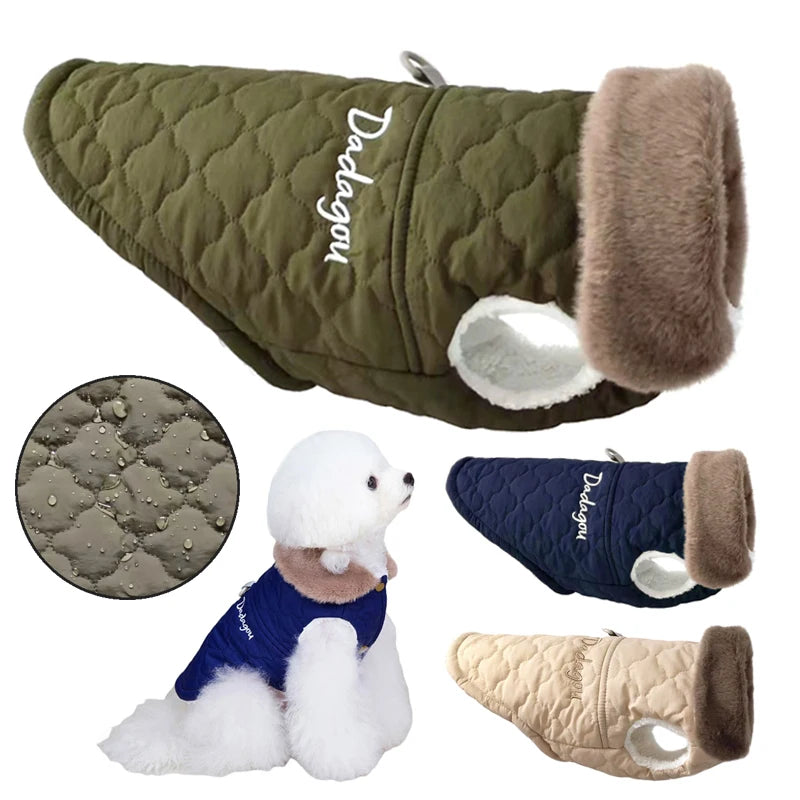 Waterproof Fleece Dog Jacket