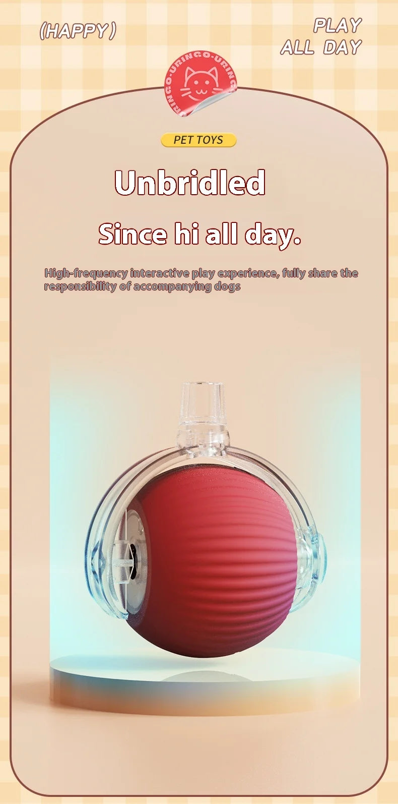 Rechargeable Smart Cat Ball Toy