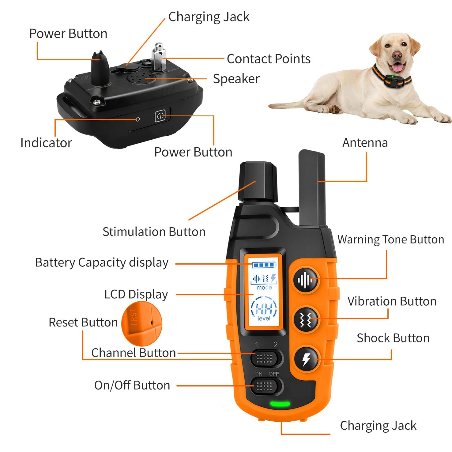 3300Ft Electric Dog Training Collar