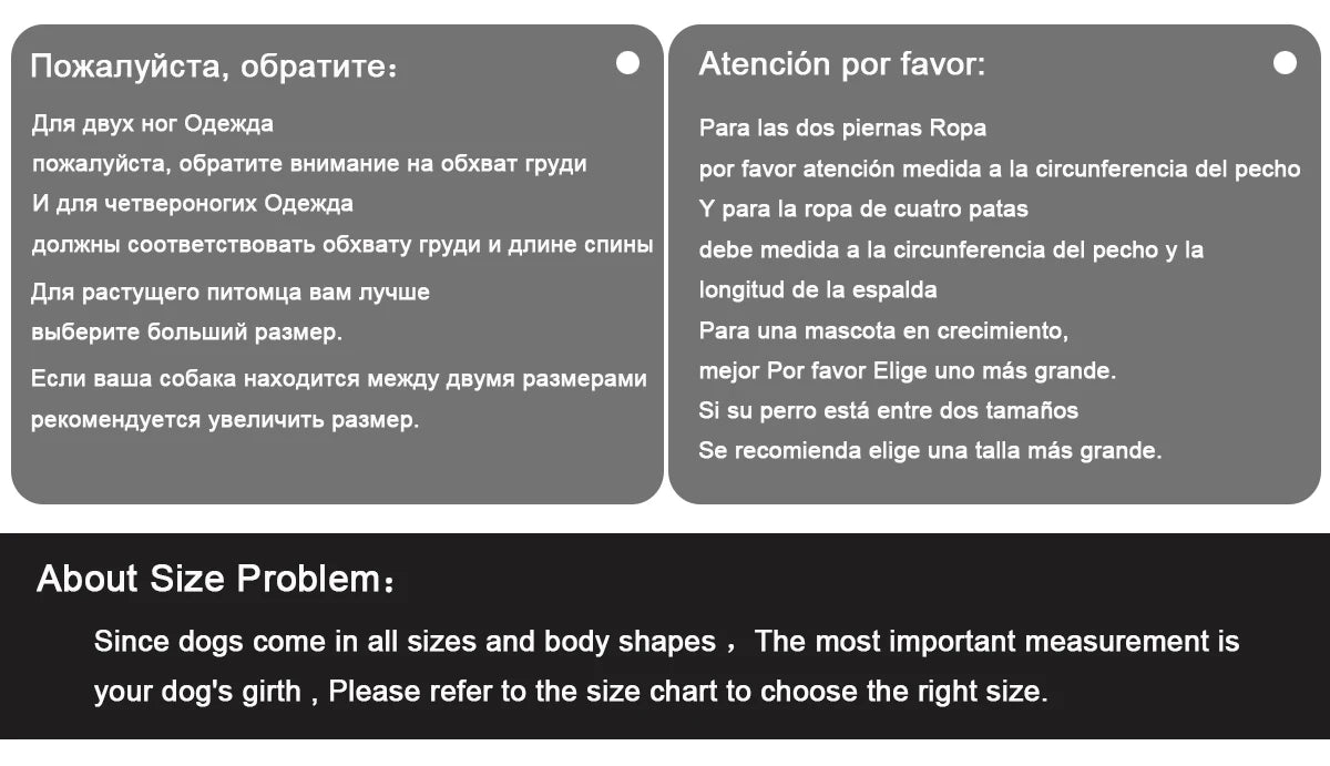 Large Winter Dog Jacket