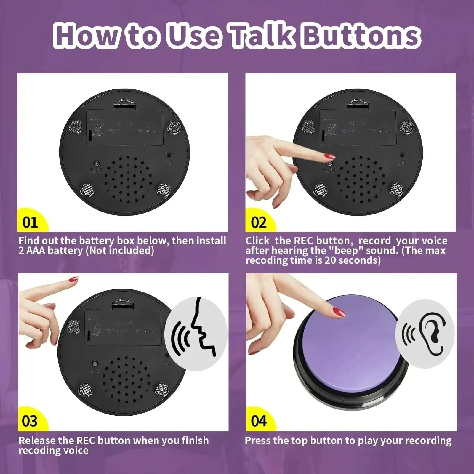Dog Communication Voice Buttons