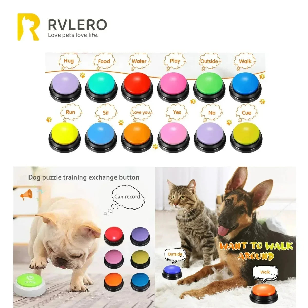 Dog Communication Voice Buttons