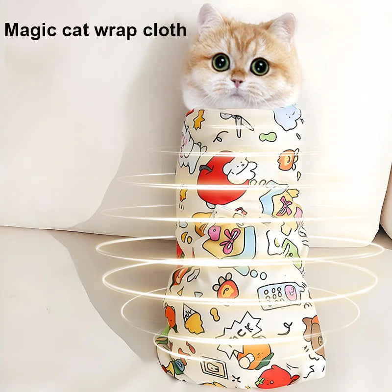 Self-Adherent Cat Grooming Wrap