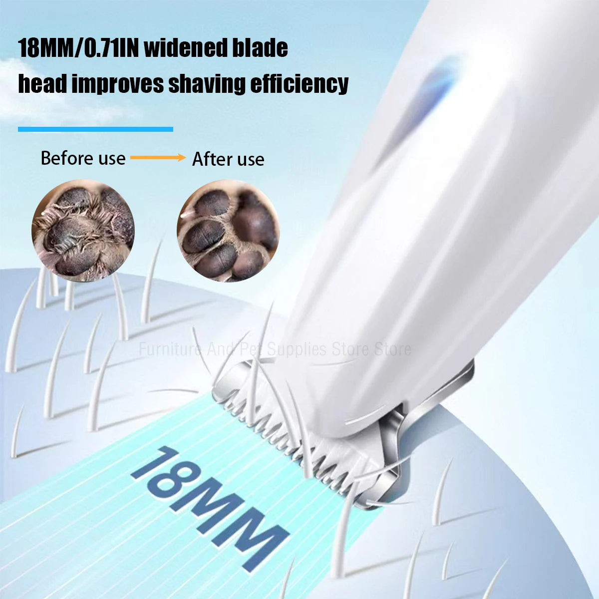 LED Dog Paw Hair Trimmer