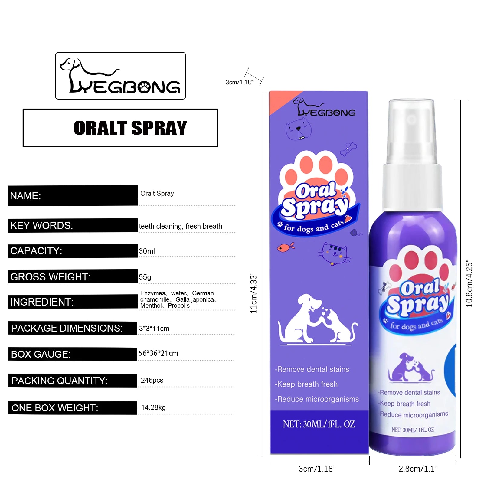 Pet Dental Spray 30ml