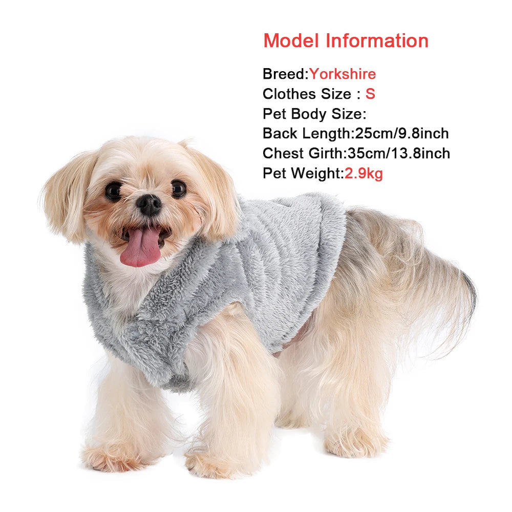 Fleece Hoodie Dog & Cat Jacket