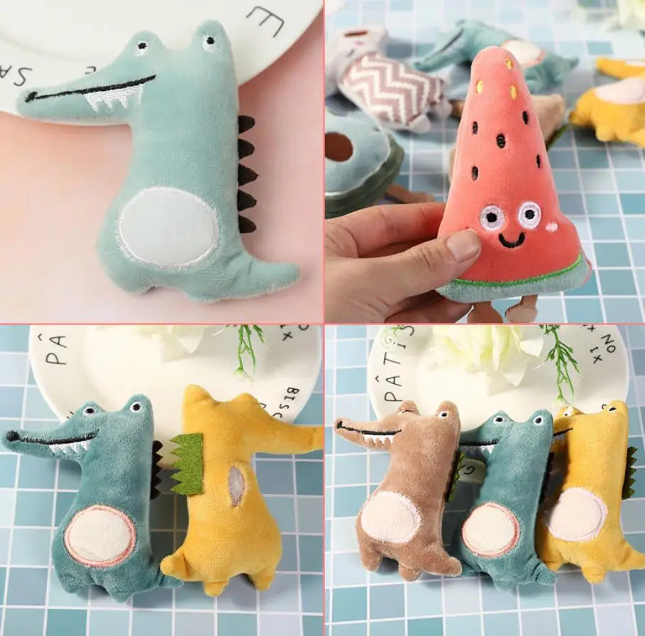 Cartoon Plush Chew Toy