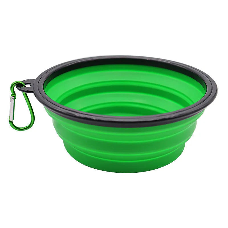 2-in-1 Portable Silicone Dog Bowl