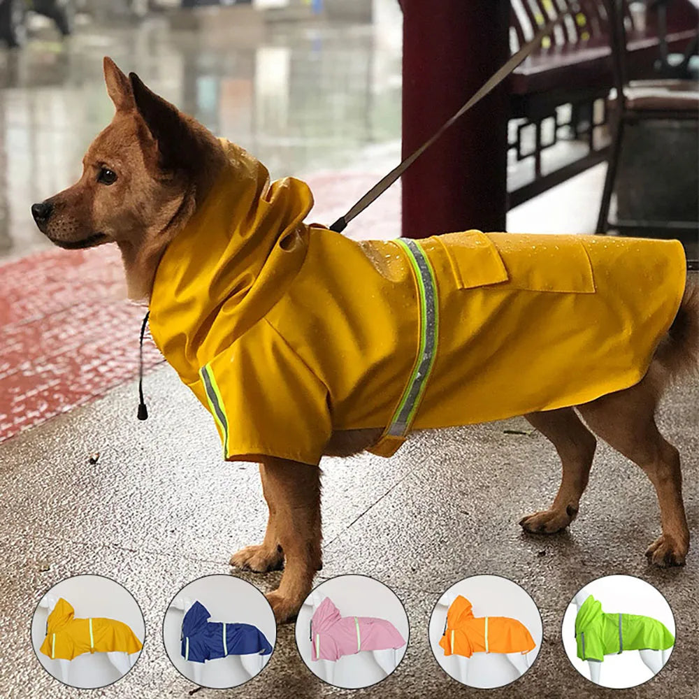 Large Dog Waterproof Raincoat