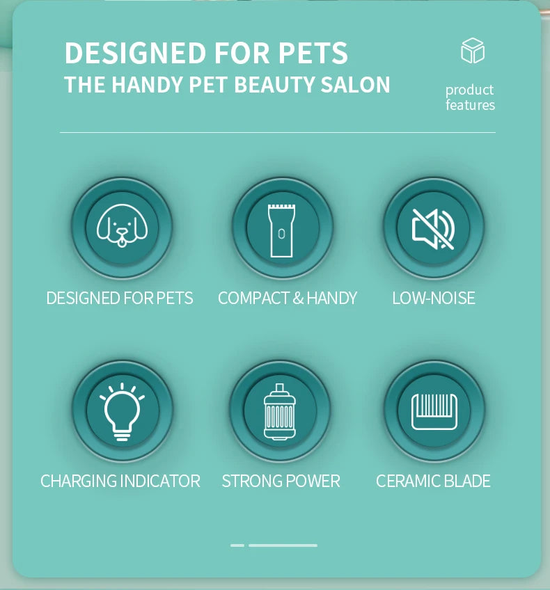 Mute Waterproof Pet Hair Clippers