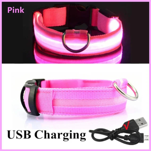 LED Rechargeable Dog Collar