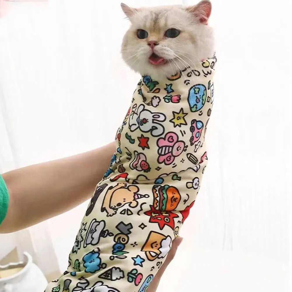 Self-Adherent Cat Grooming Wrap