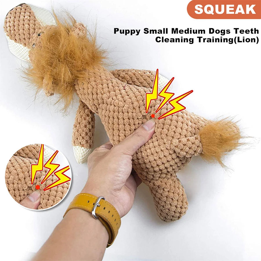 Squeaky Plush Dog Toy