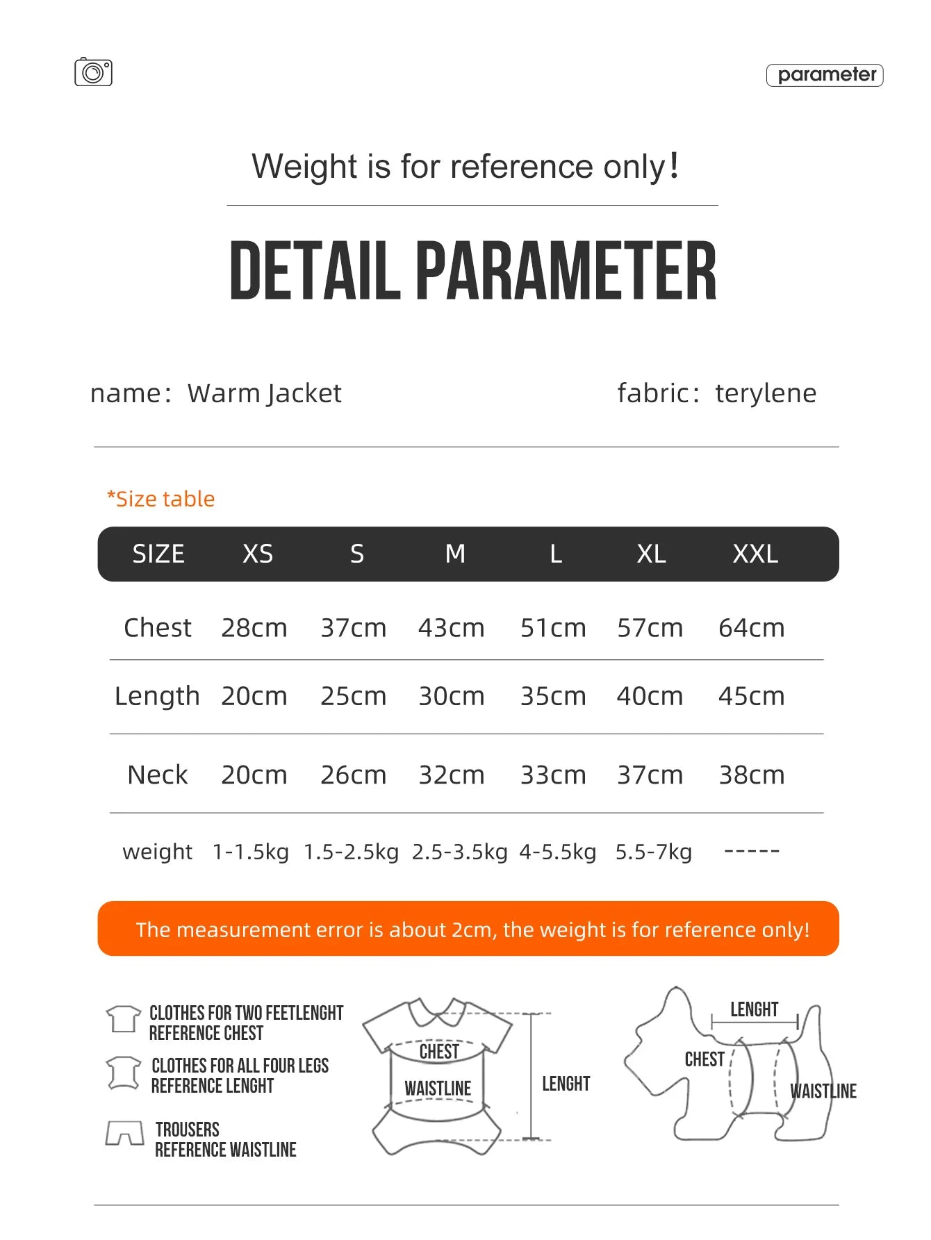 3-Layer Warm Dog Jacket