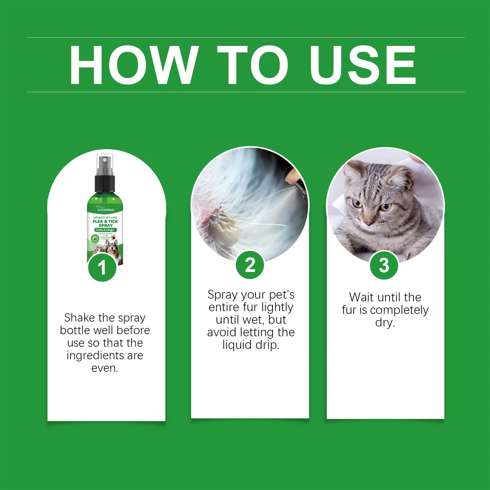 Mite & Flea Removal Pet Spray