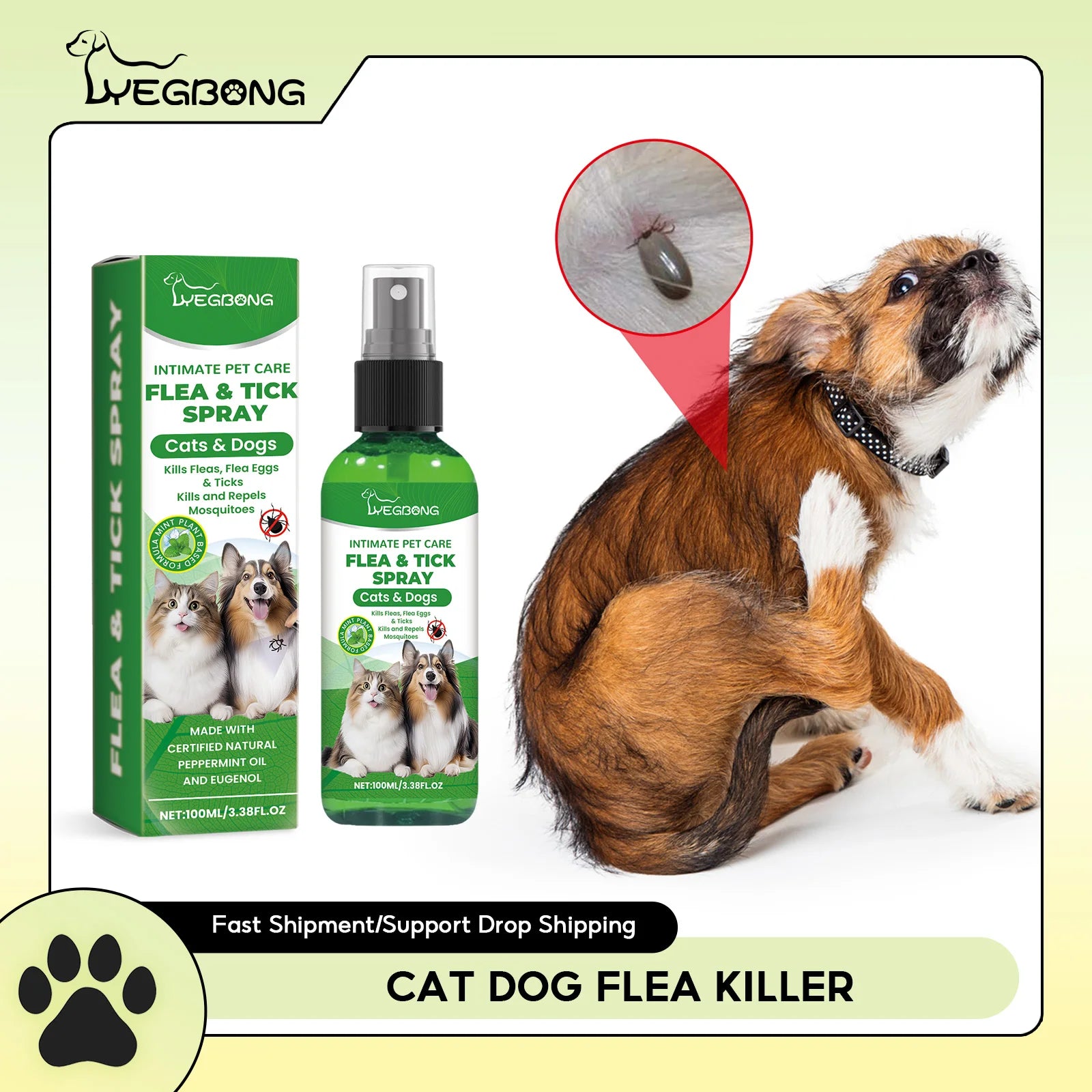 Mite & Flea Removal Pet Spray