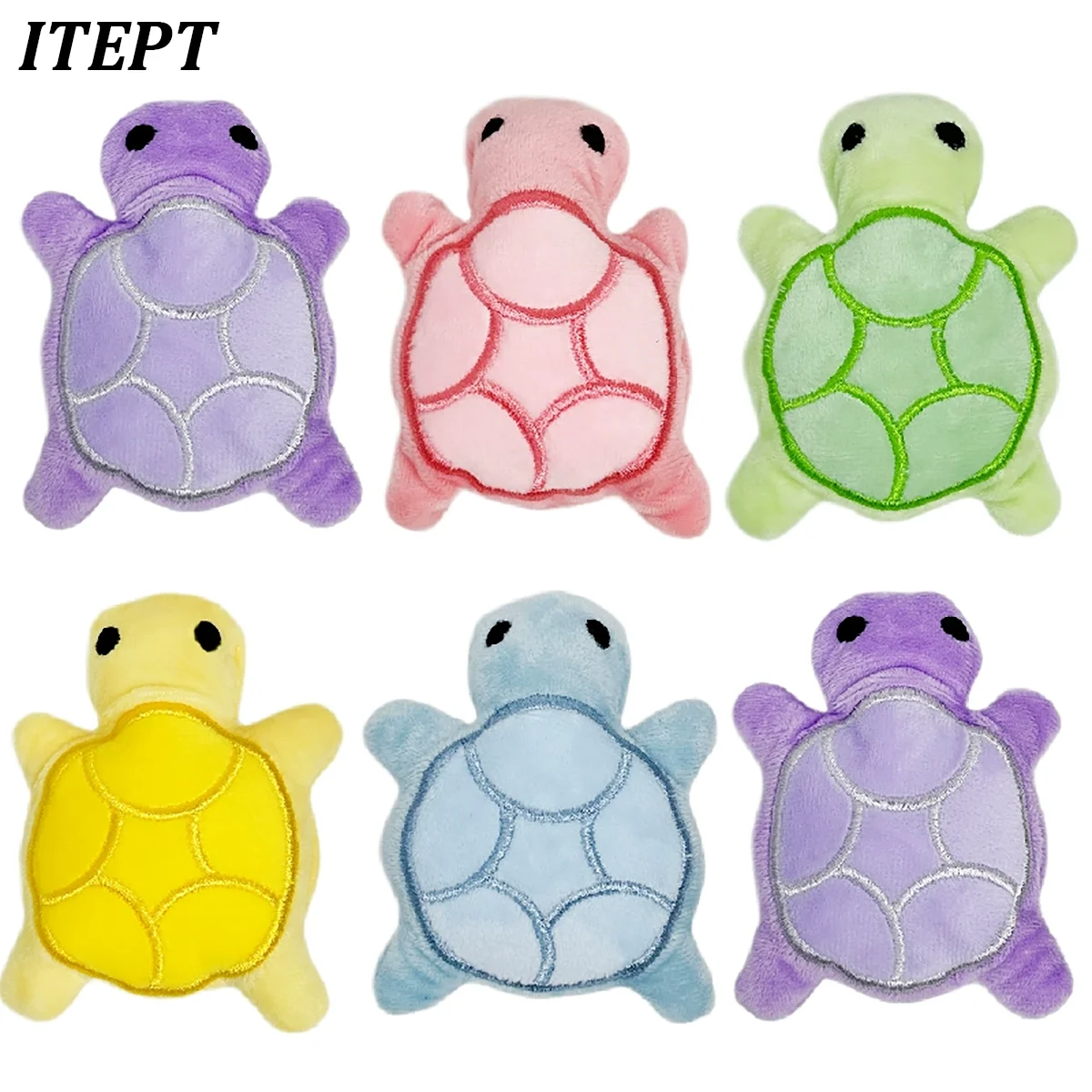 Mini Turtle Plush Dog Toy